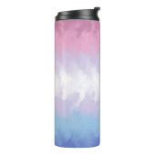 Abstract Bigender Pride Flag Thermosbecher (Nach links gedreht)
