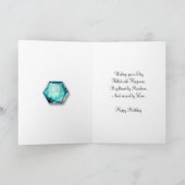 Abstract birthday Foto Card Karte (Innenseite)