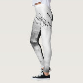 Abstract Black and White Light Trails Long Exposur Leggings (Links)