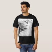 Abstract Black and White Light Trails Long Exposur T-Shirt (Vorne ganz)