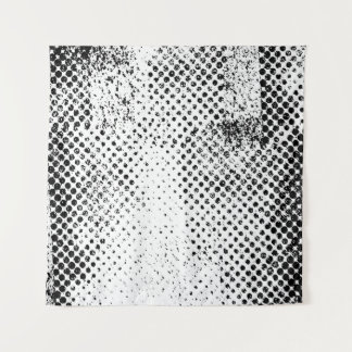 Abstract black and white vintage background. Monoc Wandteppich