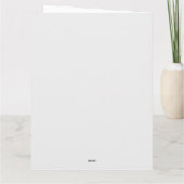 Abstract Black and White with Green Fractal Art Dankeskarte (Rückseite)