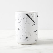 Abstract Black Paint Splash & Splatter Pattern Kaffeetasse (Mittel)