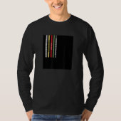 Abstract Black Square Straps Illustration Graphic  T-Shirt (Vorderseite)