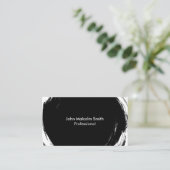 Abstract Black Visitenkarte (Stehend Vorderseite)