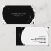 Abstract Black Visitenkarte (Vorne/Hinten)
