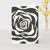 Abstract black white flower karte (Gelbe Blume)