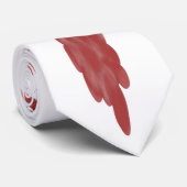 Abstract Black White Gray And Red Doodle Art Tie Krawatte (Gerollt)