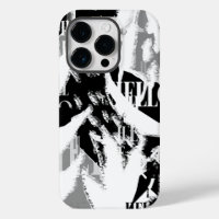 Abstract Black White Gray