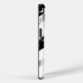 Abstract Black White Gray Case-Mate iPhone Hülle (Rückseite / Rechts)