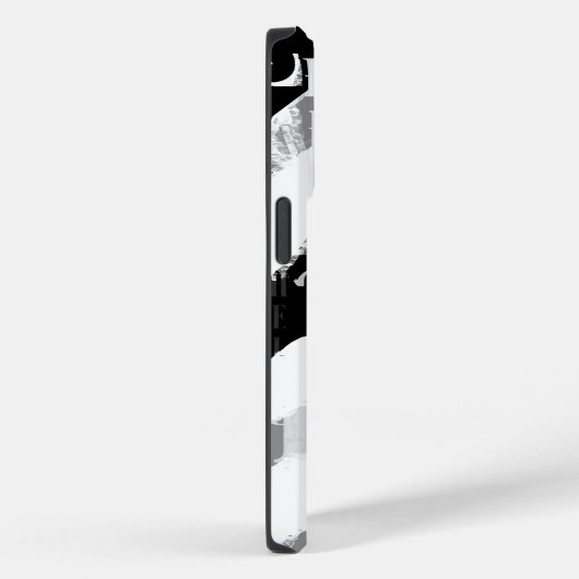 Abstract Black White Gray Case-Mate iPhone Hülle (Rückseite / Rechts)