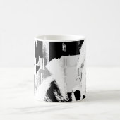 Abstract Black White Gray Kaffeetasse (Mittel)