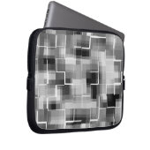 Abstract Black White Gray Laptopschutzhülle (Vorne Rechts)