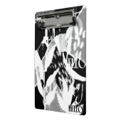 Abstract Black White Gray Mini Klemmbrett (Gewinkelt2)