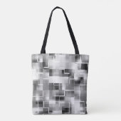 Abstract Black White Gray Tasche (Rückseite)