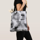 Abstract Black White Gray Tasche (Von Nahem)