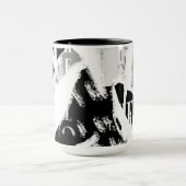 Abstract Black White Gray Tasse (Zentrum)