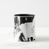 Abstract Black White Gray Tasse (Zentrum)
