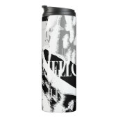 Abstract Black White Gray Thermosbecher (Nach rechts gedreht)