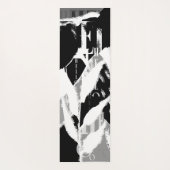 Abstract Black White Gray Yogamatte (Rückseite)