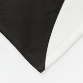 Abstract black &white monogram name fleecedecke (Ecke)