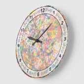 Abstract - Bleistift - Fastdienstag Große Wanduhr (Winkel)