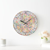 Abstract - Bleistift - Fastdienstag Große Wanduhr (Zuhause)