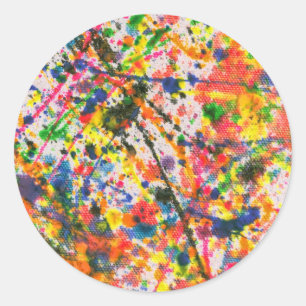 Abstract - Bleistift - Fastdienstag Runder Aufkleber