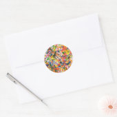 Abstract - Bleistift - Fastdienstag Runder Aufkleber (Umschlag)