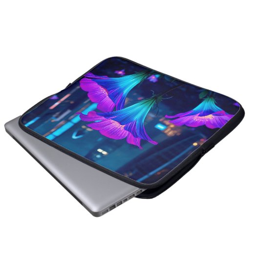 Abstract Bloominescent 15' Laptopschutzhülle (Vorne Knopf)