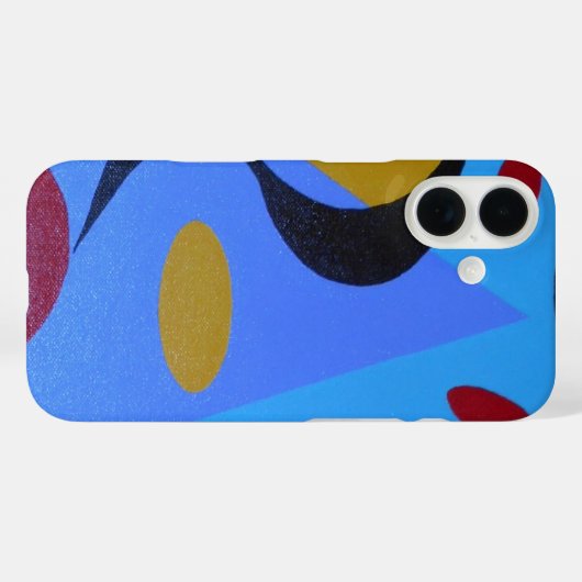 Abstract Blue Cosmic Style Phone Case (Rückseite (Horizontal))