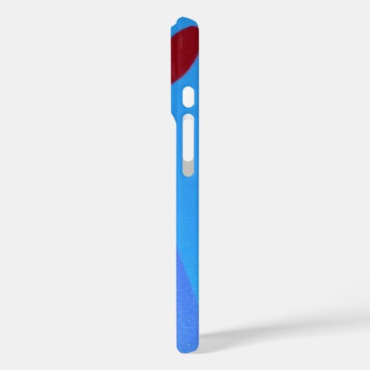 Abstract Blue Cosmic Style Phone Case (Rückseite / Links)