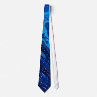 Abstract blue galaxy krawatte