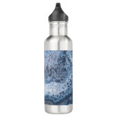Abstract Blue & Gray Ocean Drift Edelstahlflasche (Rechts)
