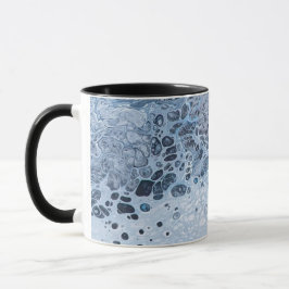 Abstract Blue & Gray Ocean Drift Tasse
