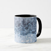 Abstract Blue & Gray Ocean Drift Tasse (VorderseiteRechts)