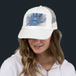 Abstract Blue Gray Watercolor Fractal Art Flower Truckerkappe<br><div class="desc">Unique fantasy flower with shades of blue and gray,  abstract and elegant.
Design for your trucker hat and more.</div>