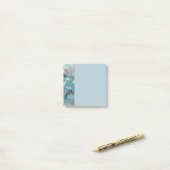 Abstract Blue Green Butterfly Fantasy Fractal Art Post-it Klebezettel (Auf Schreibtisch)