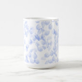 Abstract Blue Paint Brush Strokes Pattern Kaffeetasse (Mittel)