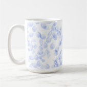 Abstract Blue Paint Brush Strokes Pattern Kaffeetasse (Links)