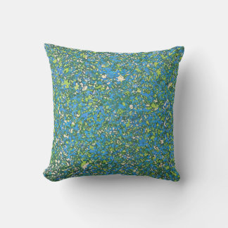 Abstract Blue Splatter for Art Enthusiasts Mod  Kissen