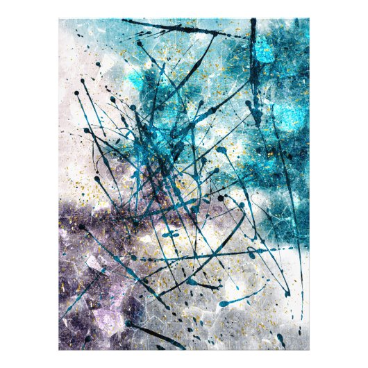 Abstract blue strokes fotodruck (Vorne)