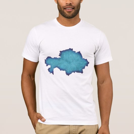 Abstract Blue Watercolor Men’s T-Shirt (Vorderseite)