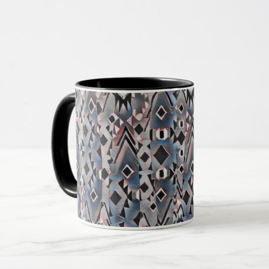 Abstract Boho Aztec Tasse (Vorderseite Links)