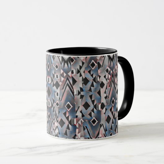 Abstract Boho Aztec Tasse (VorderseiteRechts)