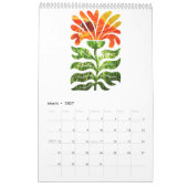 Abstract Boho Botanical Nature 2026 12-month Kalender (Mär 2027)