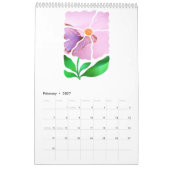 Abstract Boho Botanical Nature 2026 12-month Kalender (Feb 2027)