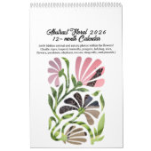Abstract Boho Botanical Nature 2026 12-month Kalender (Titelbild)