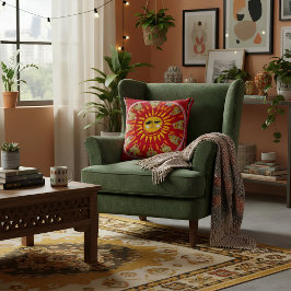 Abstract Boho geometrical  pattern for her Kissen