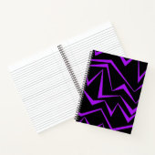 Abstract, bold, vibrant geometric zigzag pattern notizblock (Innenseite)